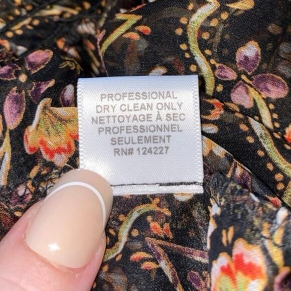 Misa Los Angeles Black Multi Floral Off-the-Shoulder Ruffle Midi Micaela Dress - Picture 7 of 12